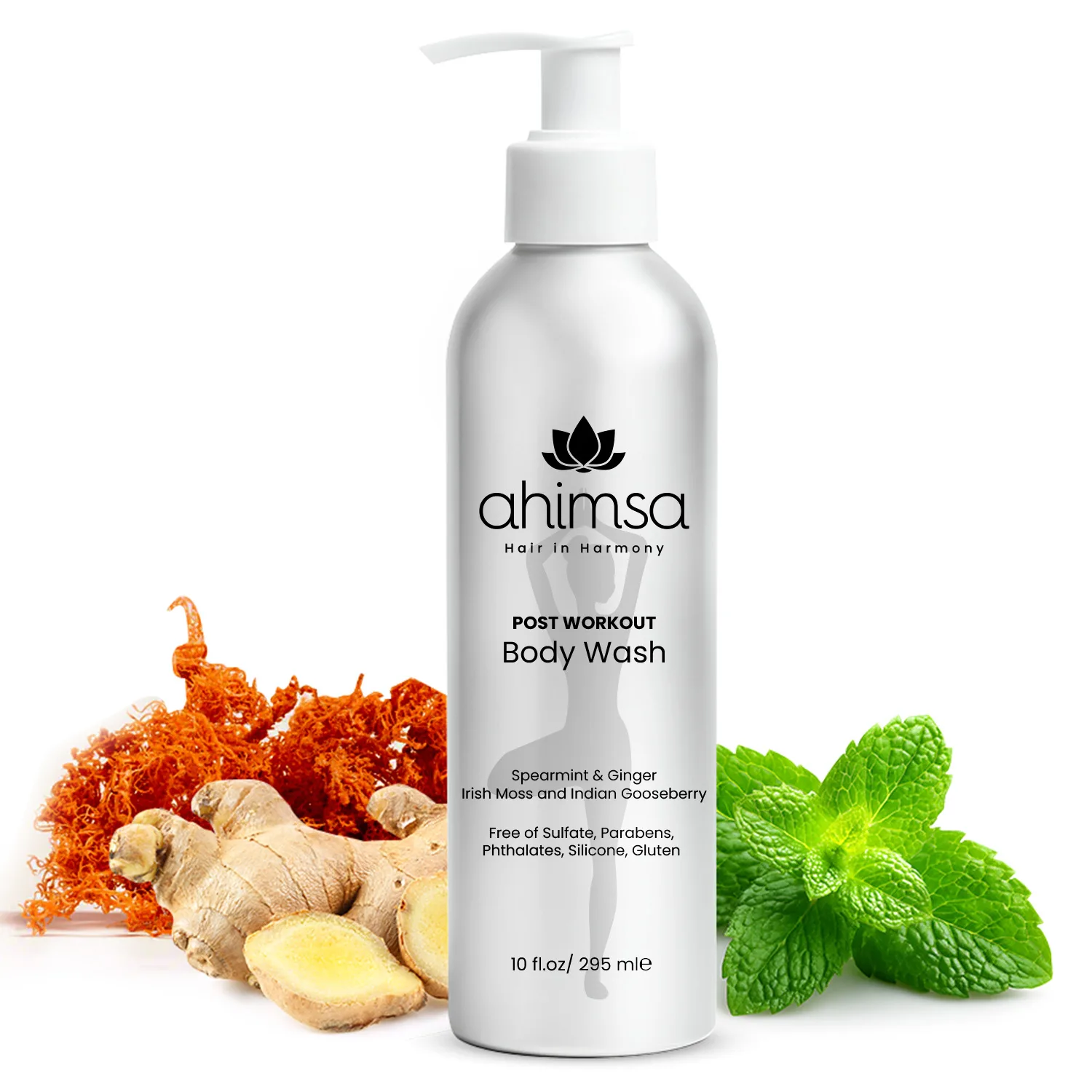 Mint + Ginger Body Wash — Sulfate-Free Skin Cleanser
