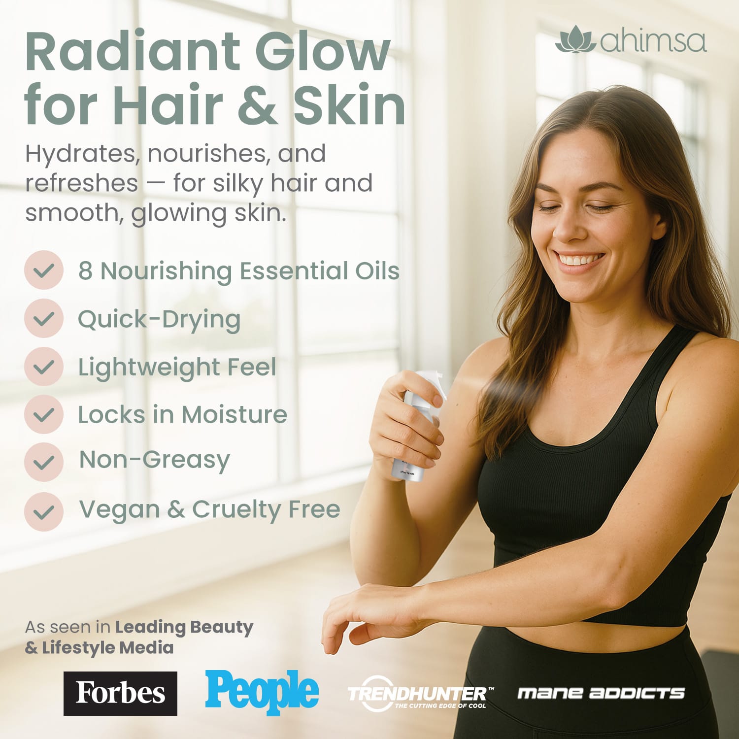 Hair & Body Oil Mist — Lightweight Silicone-Free Oil for Hair and Skin - Image 2