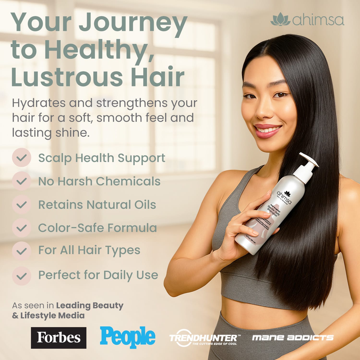Gentle Daily Shampoo — Safe, Sulfate-Free Hair Cleansing - Image 2