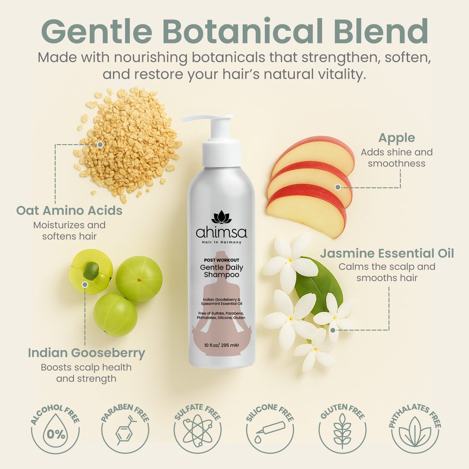 Gentle Daily Shampoo — Safe, Sulfate-Free Hair Cleansing - Image 3