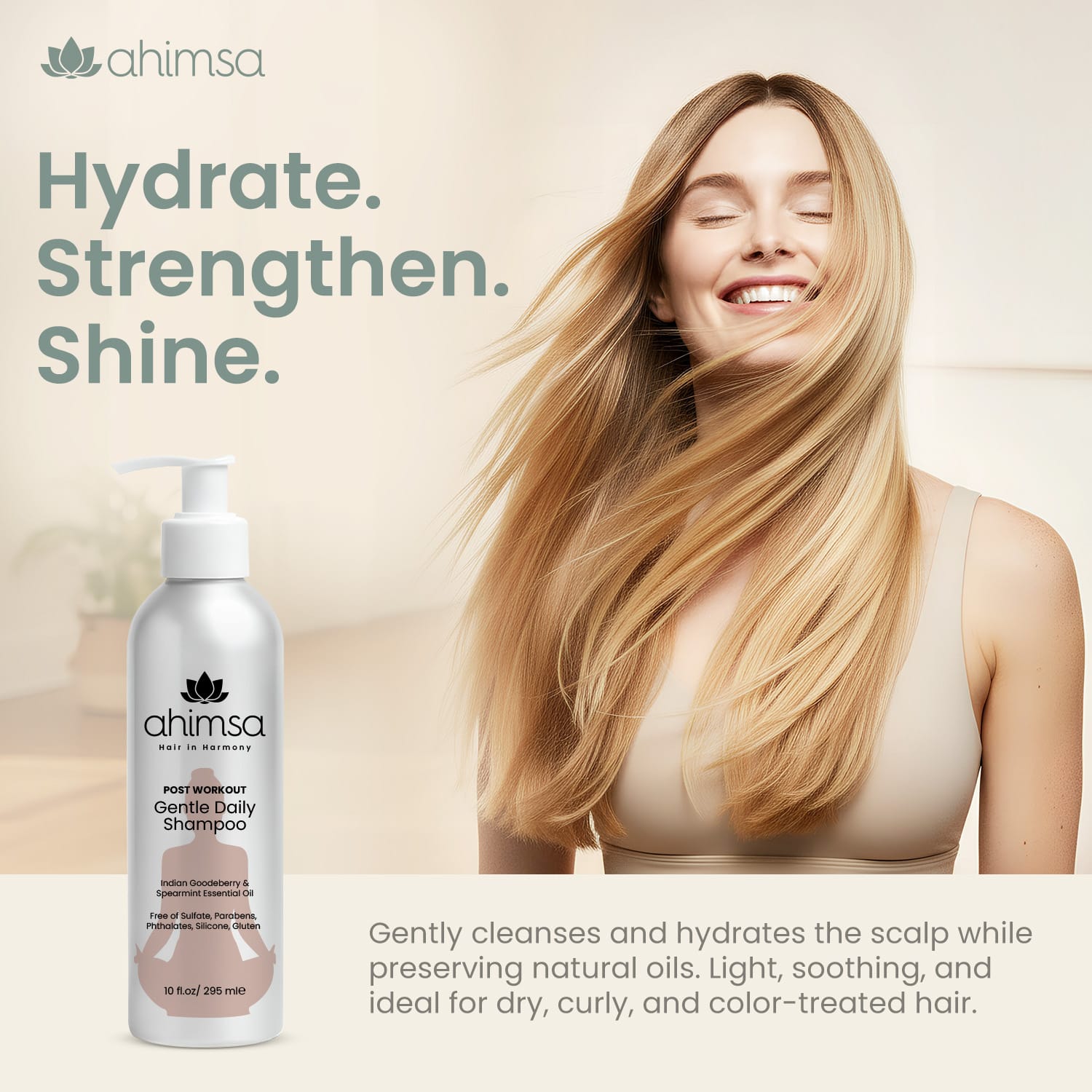 Gentle Daily Shampoo — Safe, Sulfate-Free Hair Cleansing - Image 4