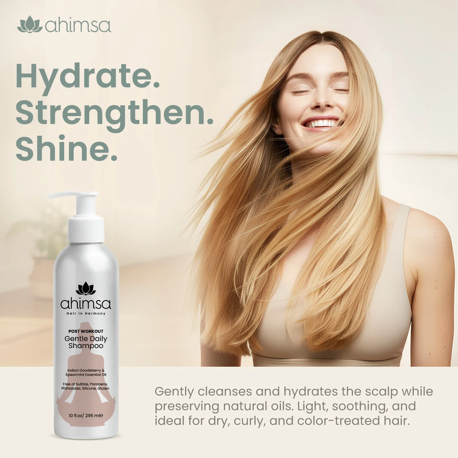 Gentle Daily Shampoo — Safe, Sulfate-Free Hair Cleansing - Image 4
