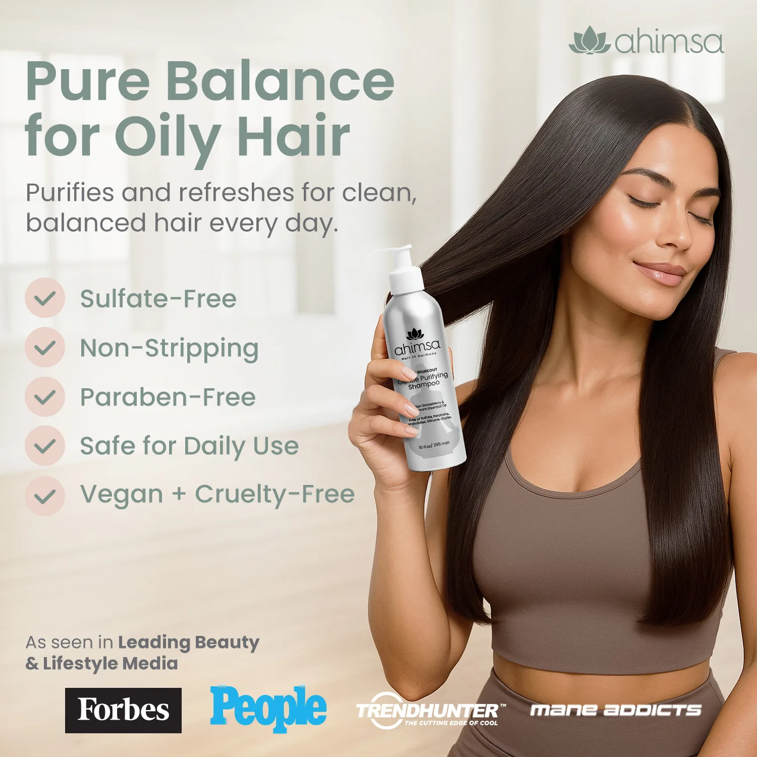 Gentle Purifying Shampoo — Sulfate-Free Scalp Cleanse - Image 2