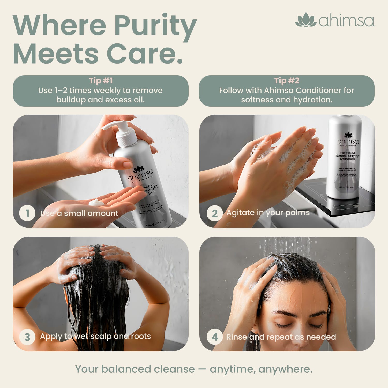 Gentle Purifying Shampoo — Sulfate-Free Scalp Cleanse - Image 6