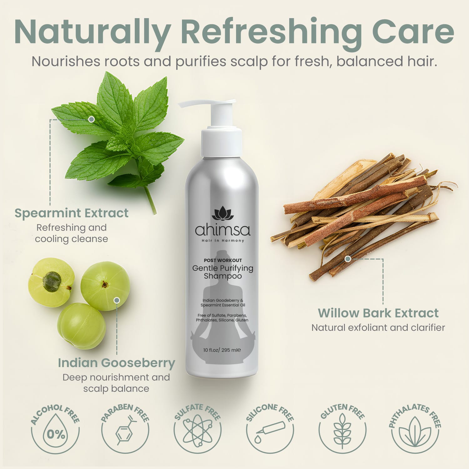 Gentle Purifying Shampoo — Sulfate-Free Scalp Cleanse - Image 3