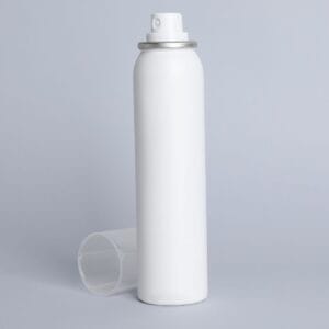 Generic aerosol dry shampoo can — conventional aerosol format linked to benzene contamination and scalp buildup